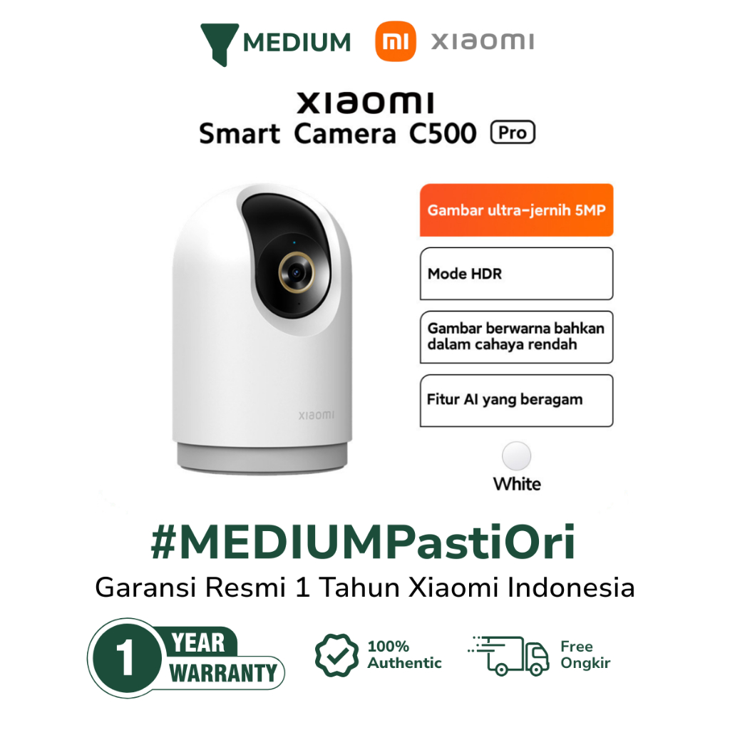 Xiaomi Smart Camera C500 Pro 3K Ultra-Clear 5MP CCTV HD Garansi Resmi TAM