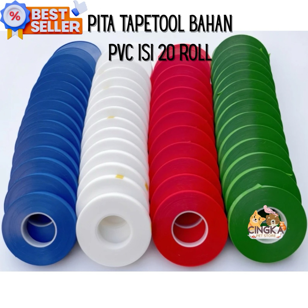 PITA TAPETOOL, pita isi ulang tapetool pengikat tanaman ( 1 slop isi 20 rol)