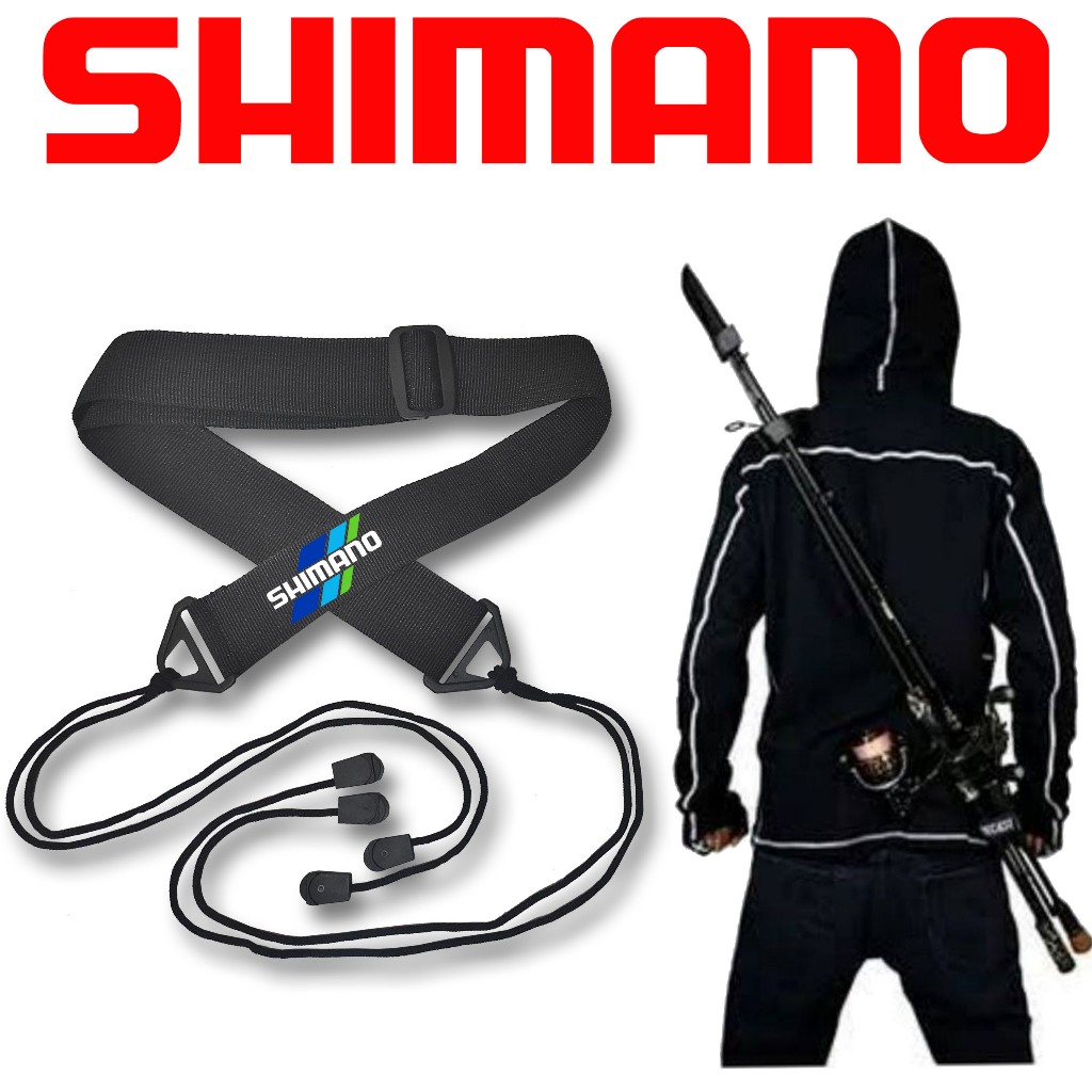 Selempang Joran Pancing Chest Strap Tali Rod Belt Tas Jigging Master Penn Aksesoris Memancing