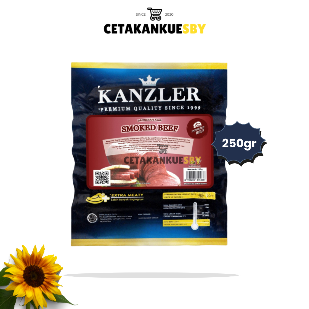 

(CKS) KANZLER SMOKED BEEF 250GR | Frozen Food Kanzler Smoked Beef 250gr