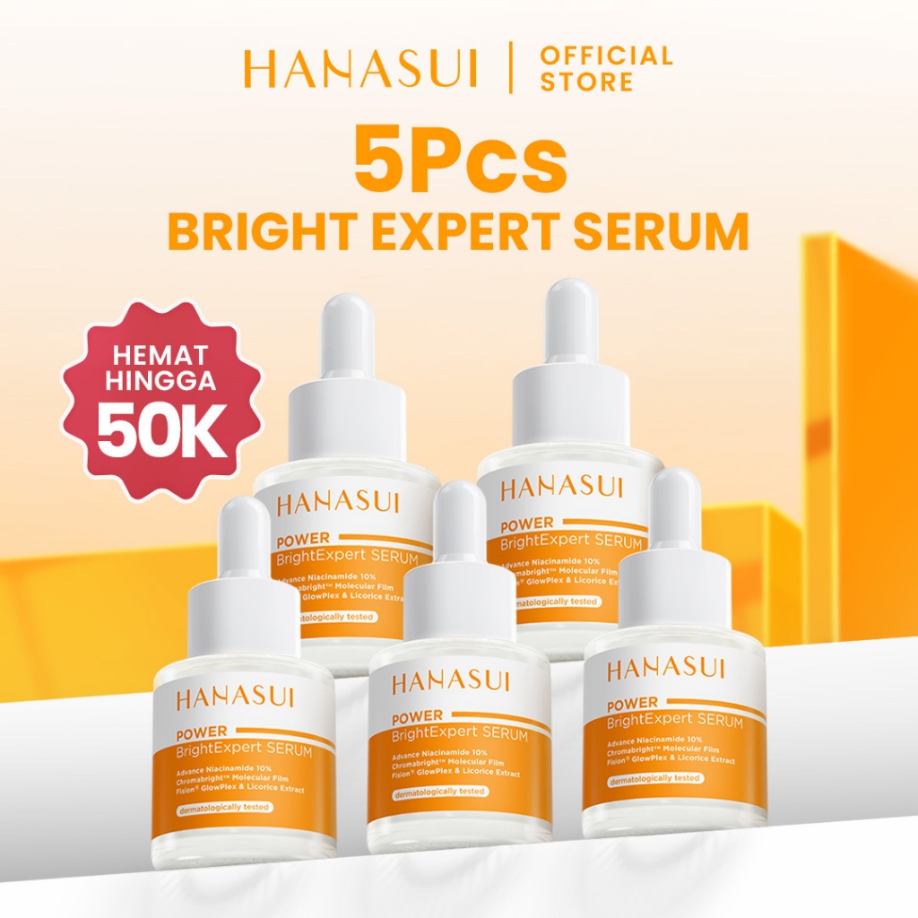 【5pcs Hemat】(REAL 10% ADVANCE NIACINAMIDE) Hanasui Power Bright Expert Serum - Mencerahkan, Kurangi 