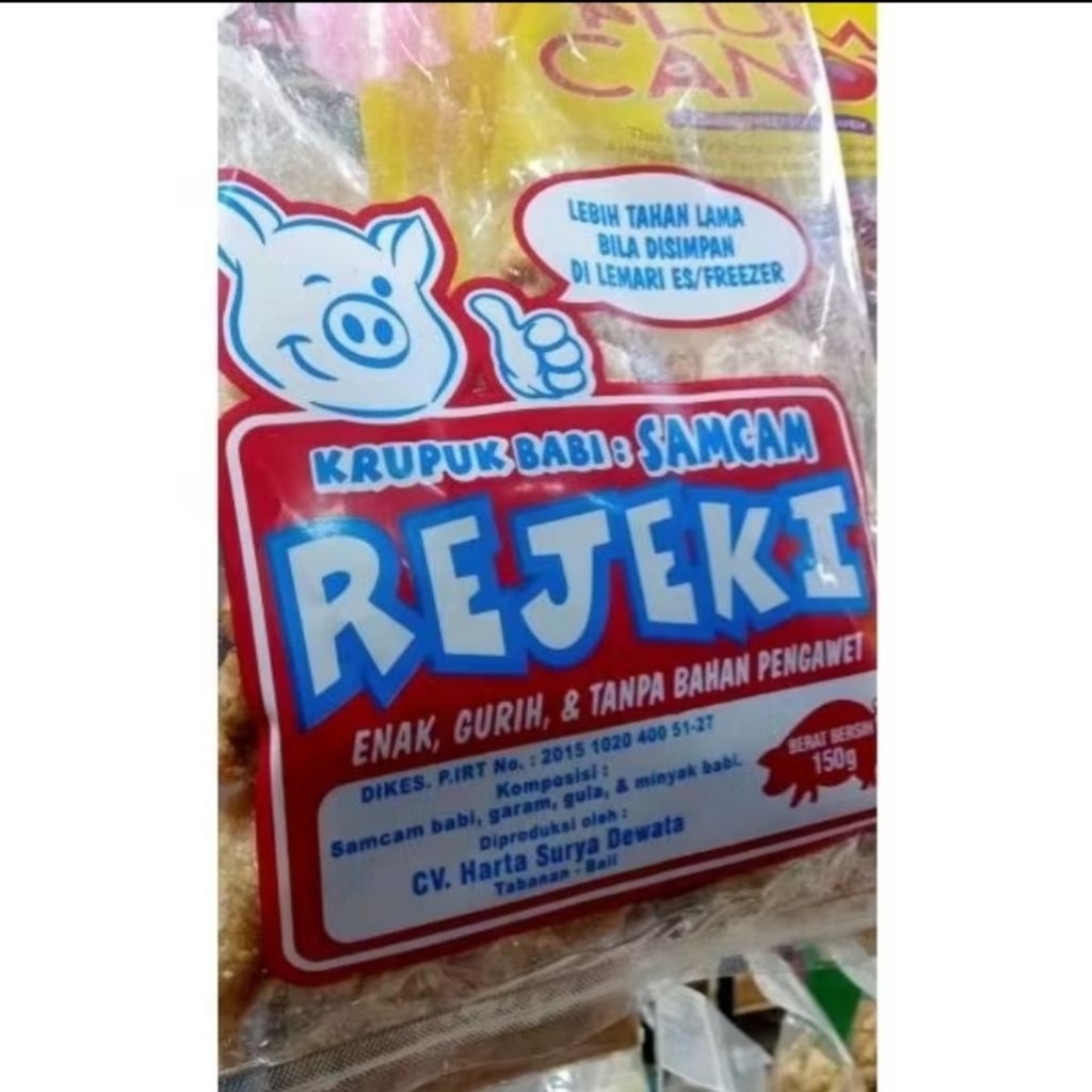 

KERUPUK BABI SAMCAN REJEKI 150 GRAM