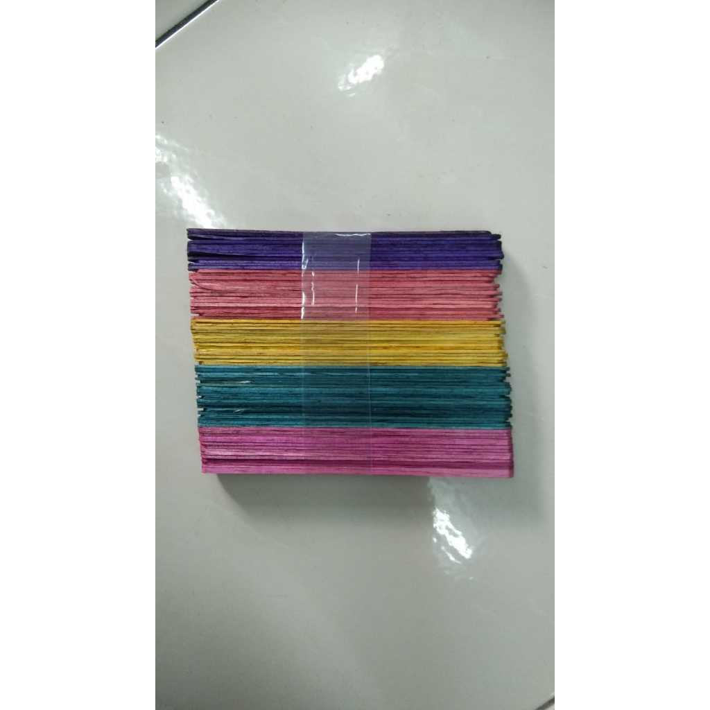 

Stick Ice Cream Kayu Warna
