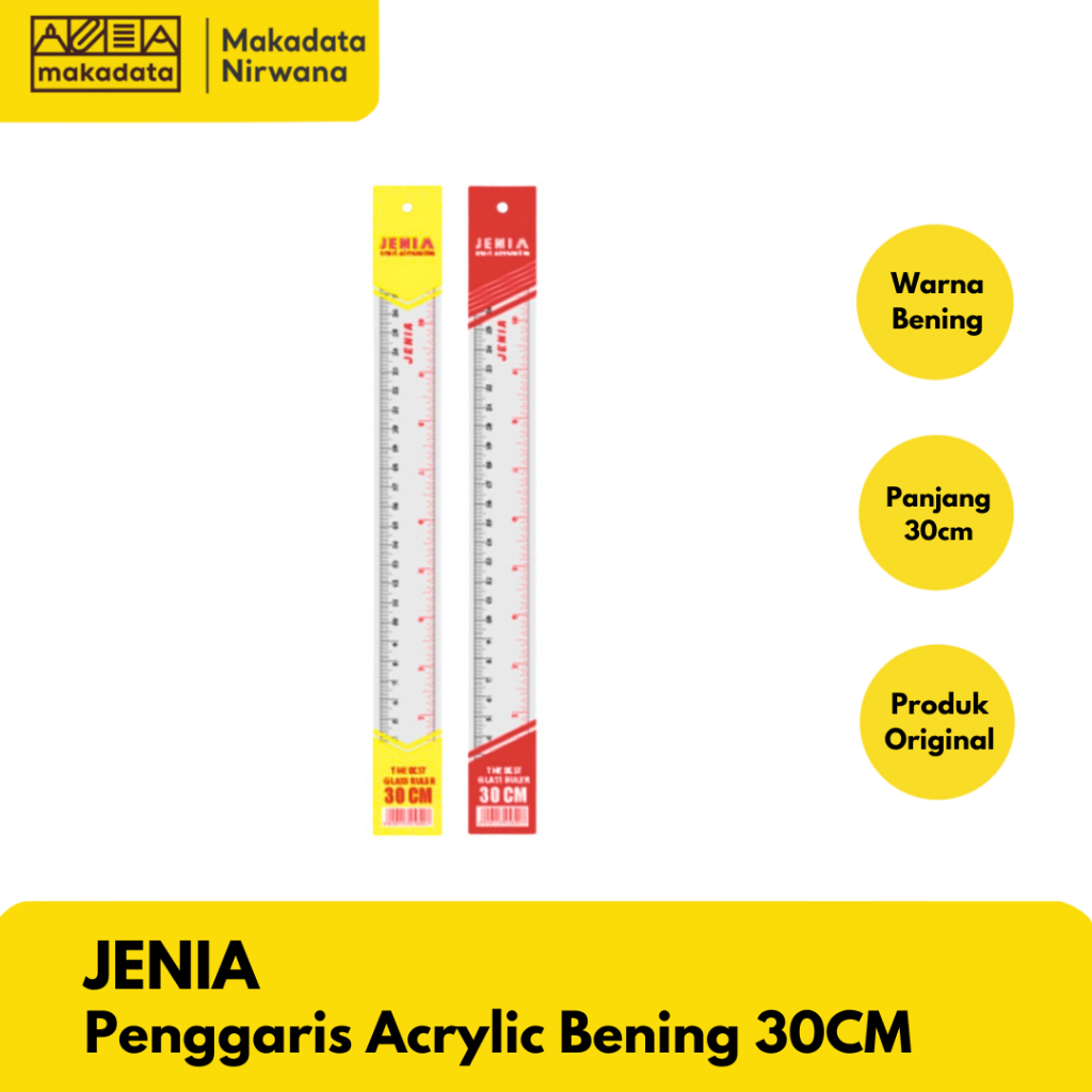 

JENIA PENGGARIS ACRYLIC BENING 30 CM (1 PCS)