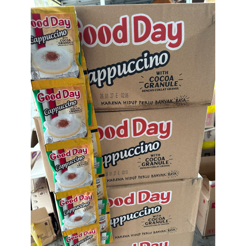 

good day cappucino 1 dus isi 12renteng (grosir)