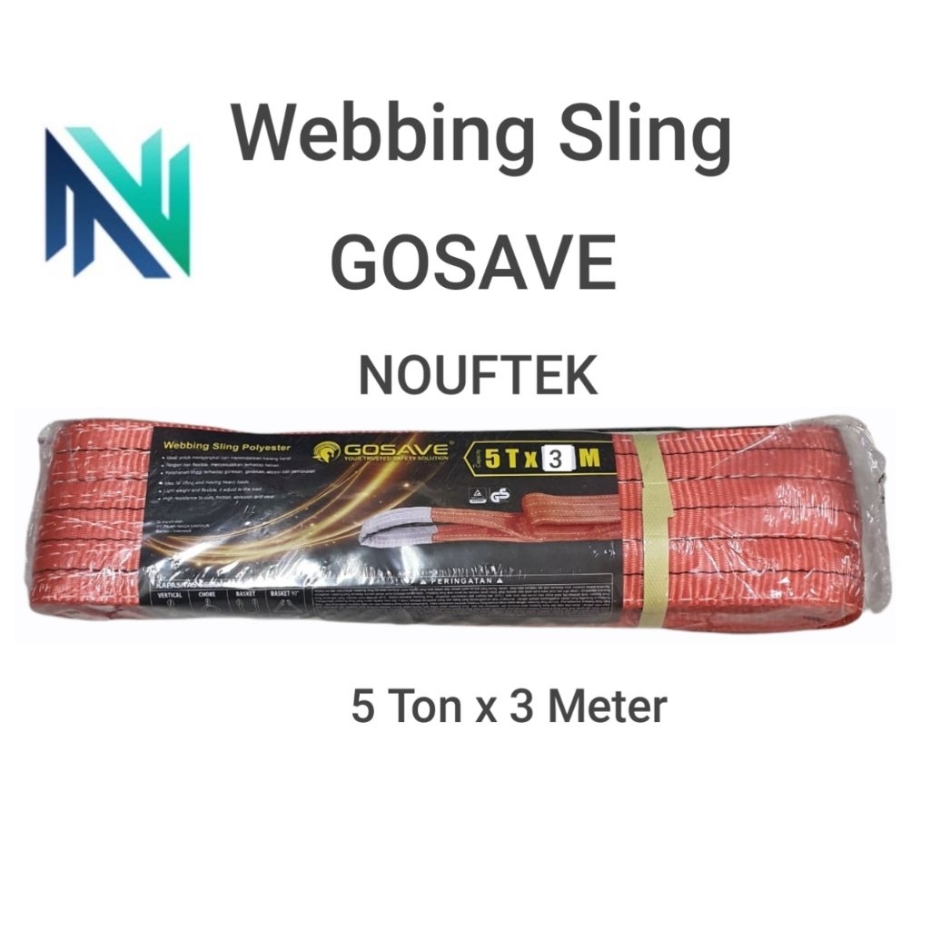 Webbing sling 5 ton x 3 meter Gosave