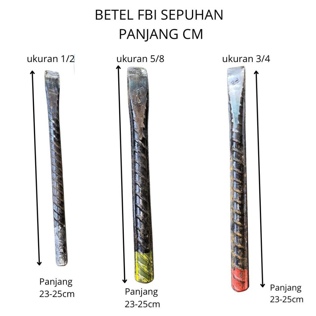 betel pahat beton baja sepuhan fbi