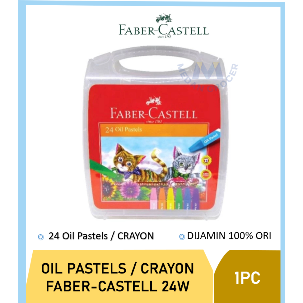 

Crayon Faber Castell 24 warna Oil Pastels