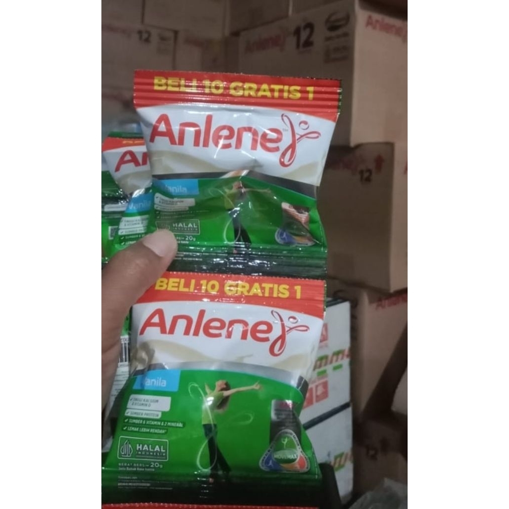 

Susu anlene 1 renteng isi 11 sachet(coklat/putih)tulis dicatatan