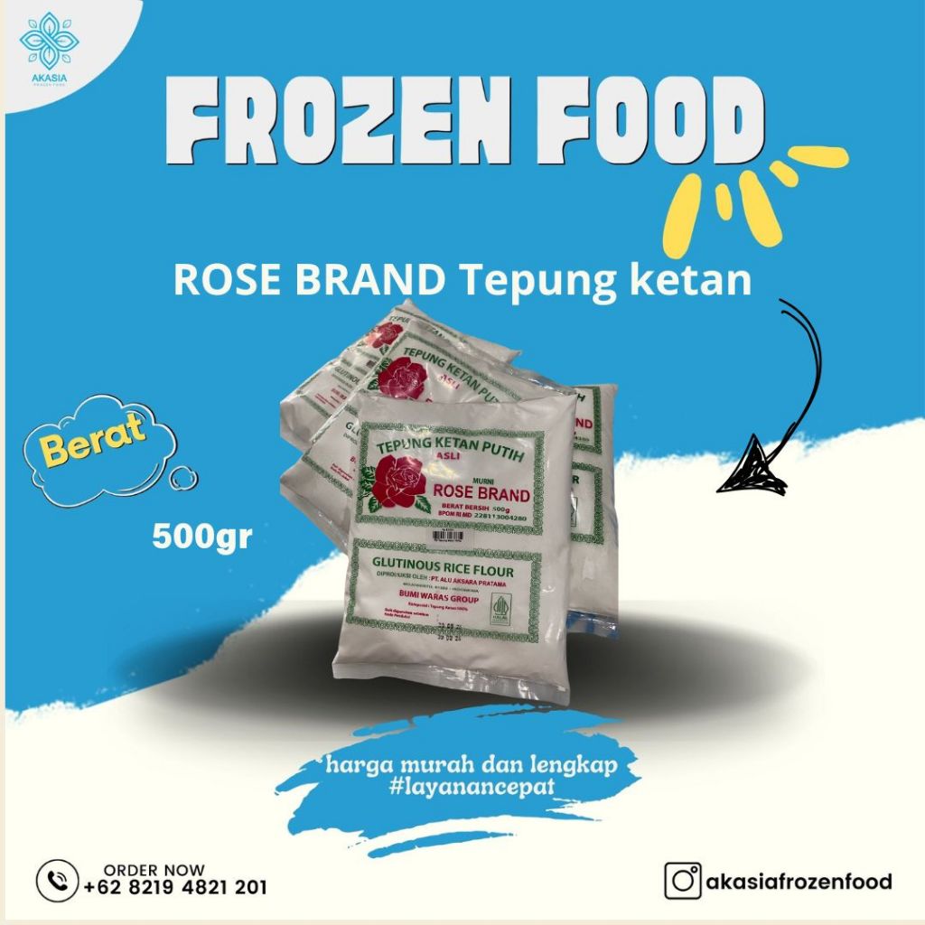 

Rose Brand Tepung ketan Putih 500g