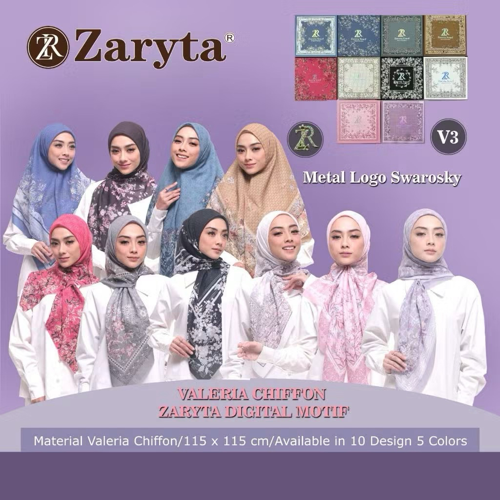 Zaryta Hijab Chifon Valeria Scarf