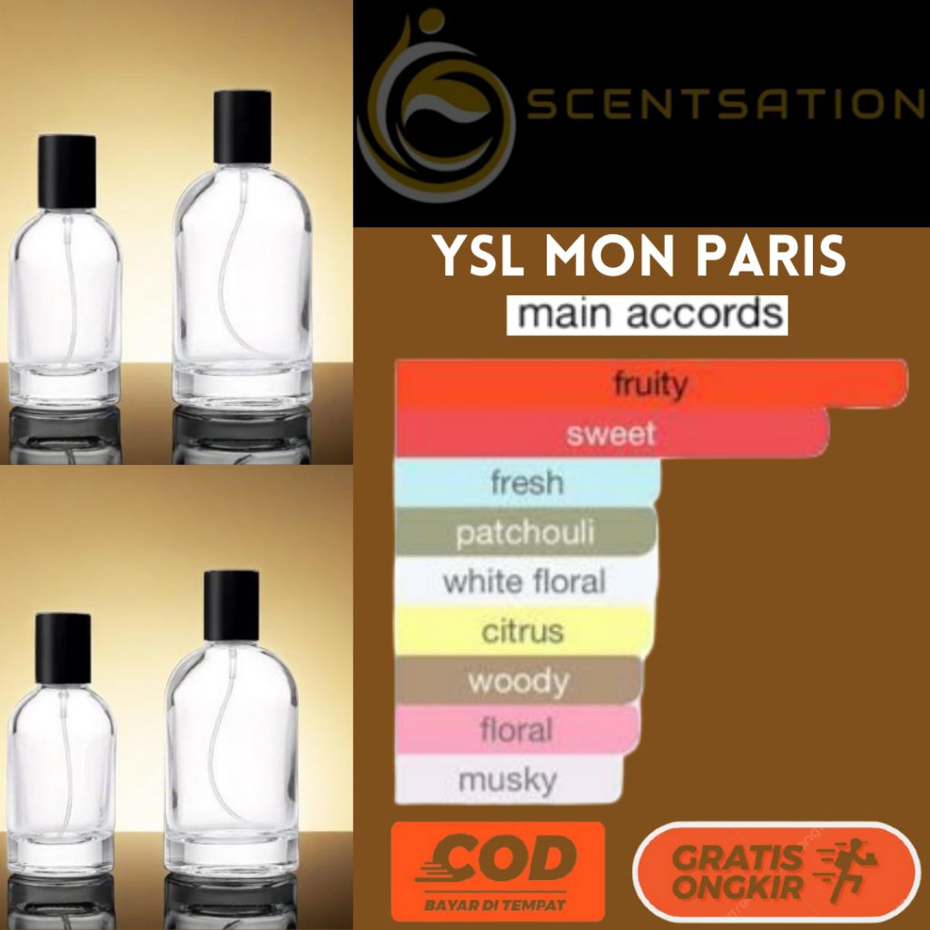 SCENTSATION - Parfume spray inspired by Mon paris parfum bibit essence spray grade A perfume non alk