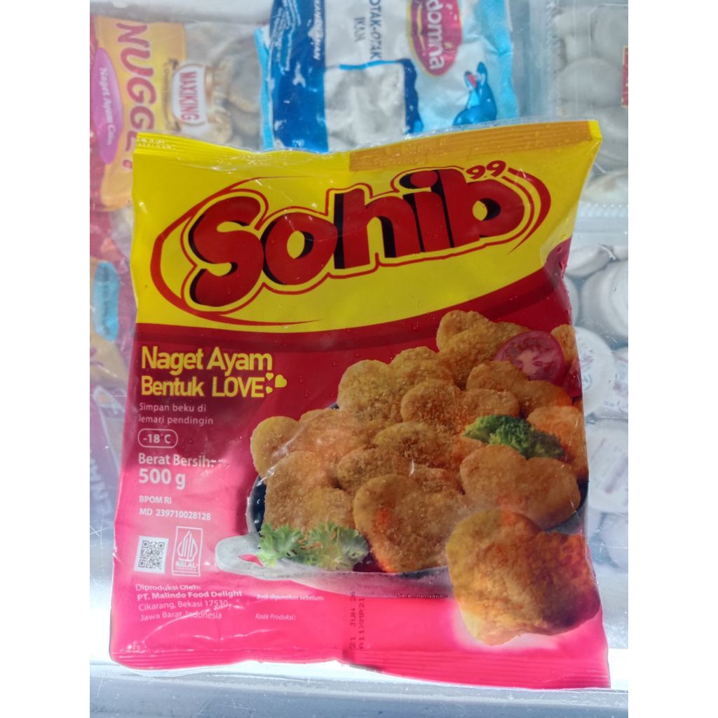 

nugget sohib bentuk love 500 gr
