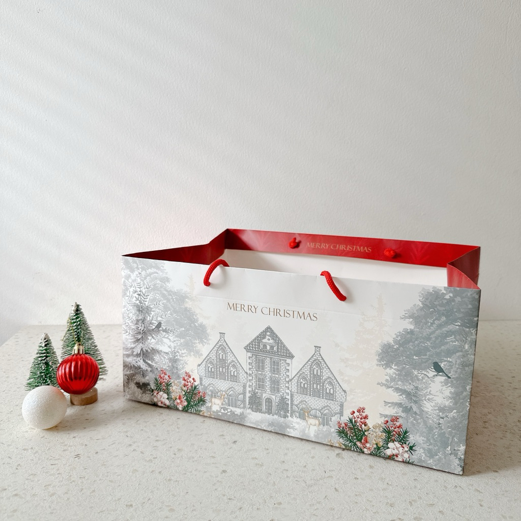 

(Isi 5 Pcs) Paperbag Eden | Paperbag Natal | Paperbag Kotak kue Natal Besar