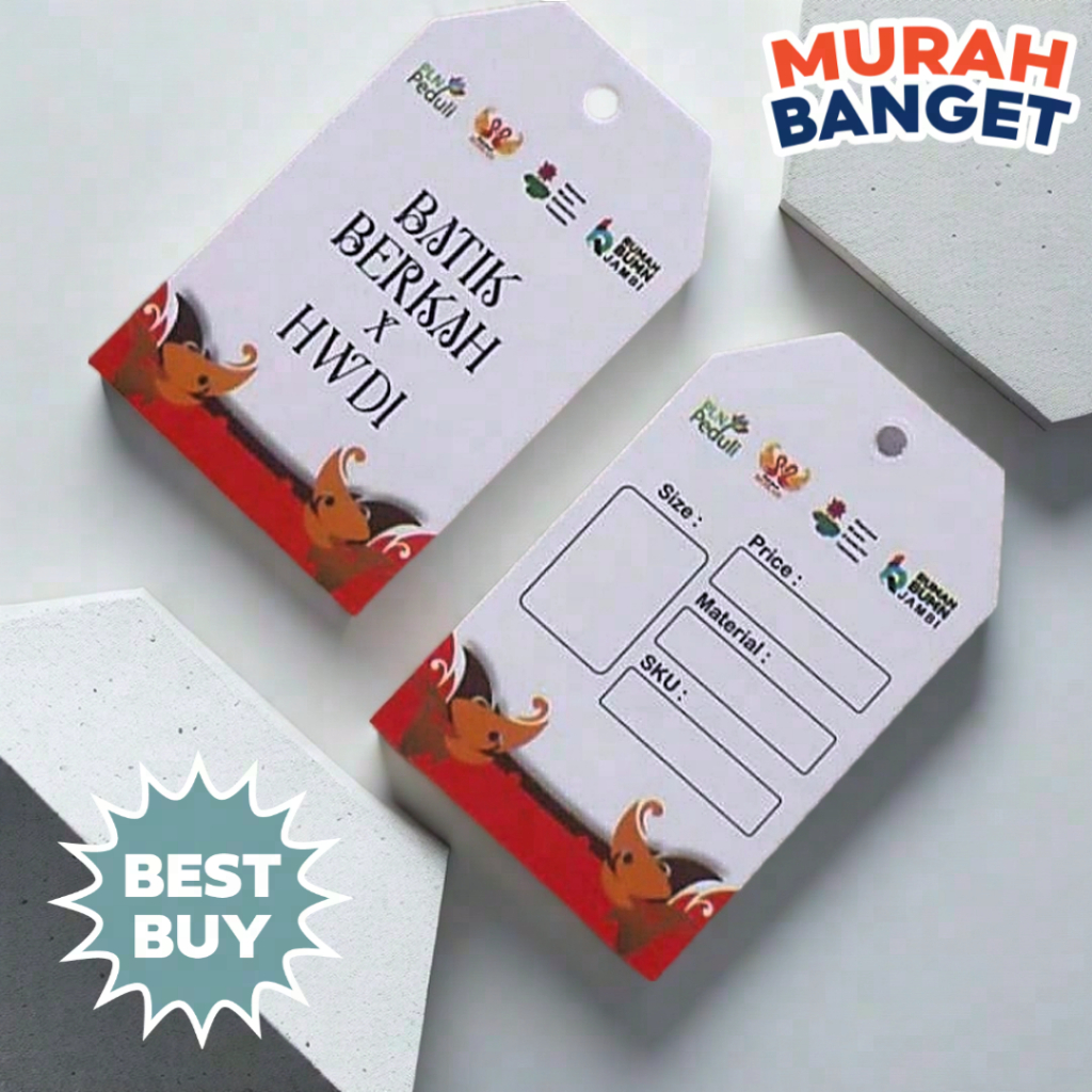 

label hangtag tabal hang tag baju hang tag 700 gsm Hangtag custom