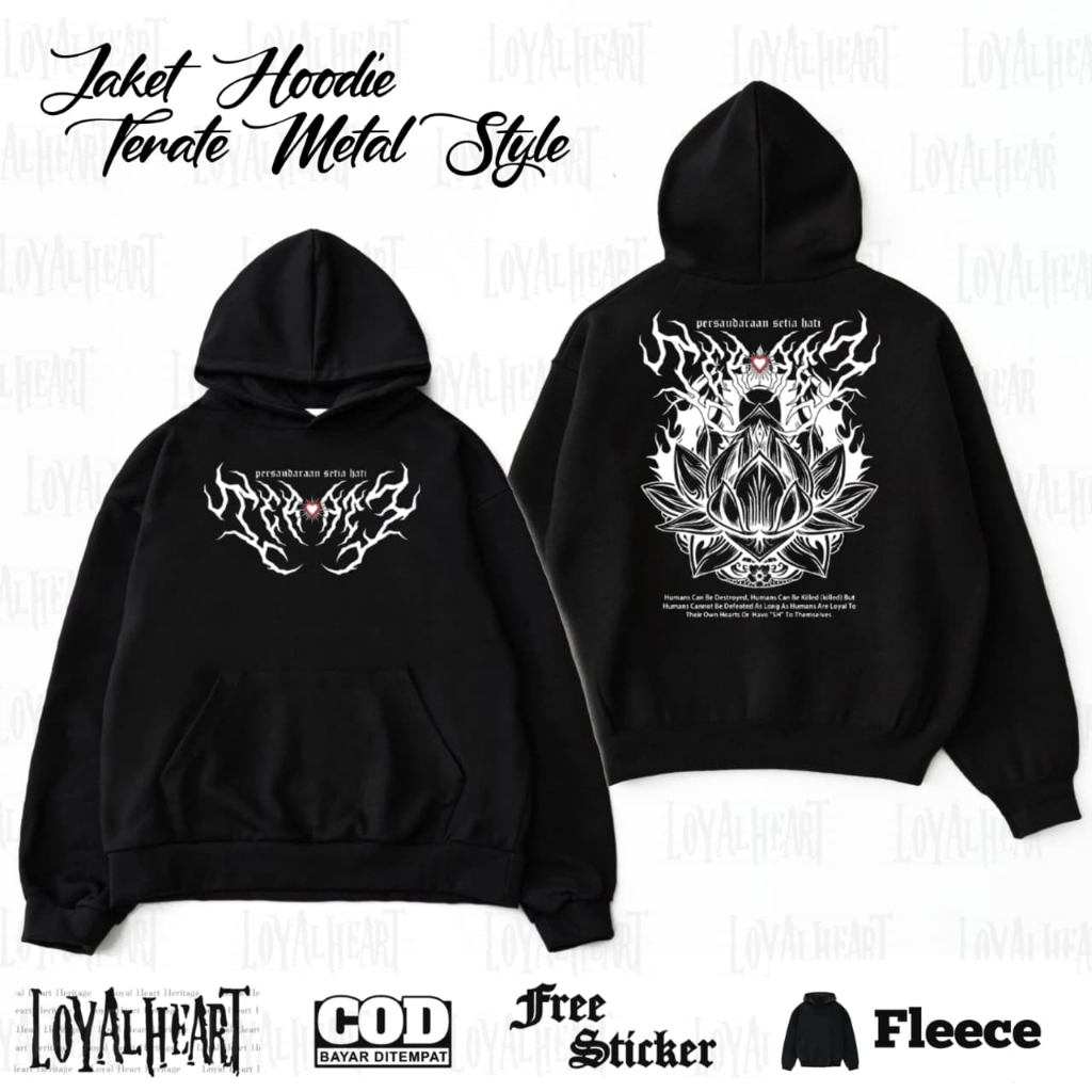 Jaket Hoodie Tererate Metal - Hoodie Metal Terate - Jaket Psht