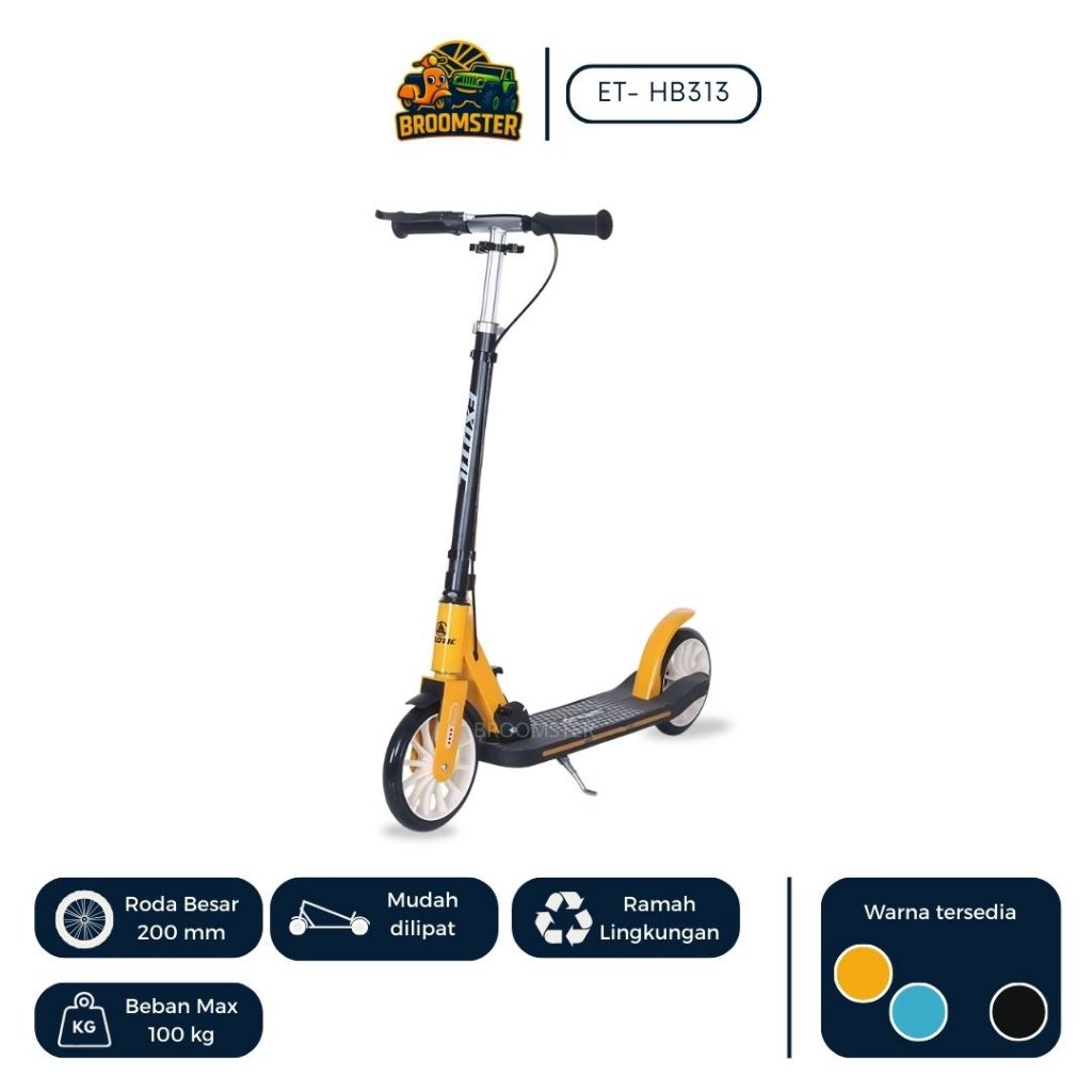 Broomster | Scooter Exotic ET- HB313 Scooter Besi | Scooter Anak & Dewasa
