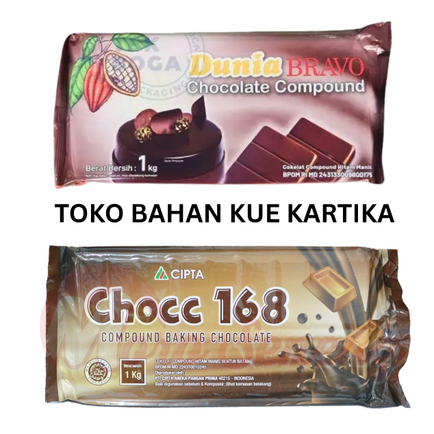 

Dunia Coklat Batang Compound Bravo 1kg / Chocc 168 Coklat Batang Compound 1kg