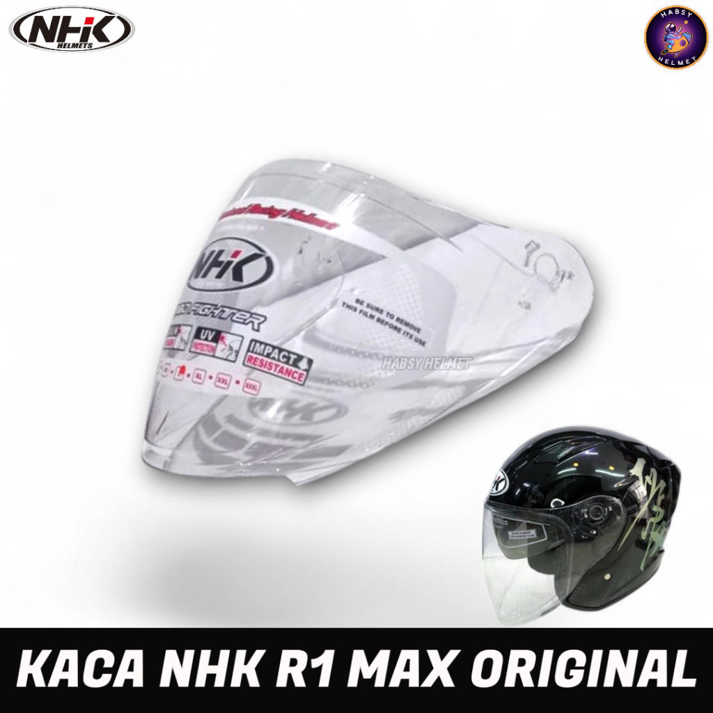 VISOR NHK R1 MAX CLEAR SMOKE & R1 ELITE ORIGINAL/KACA NHK R1 MAX