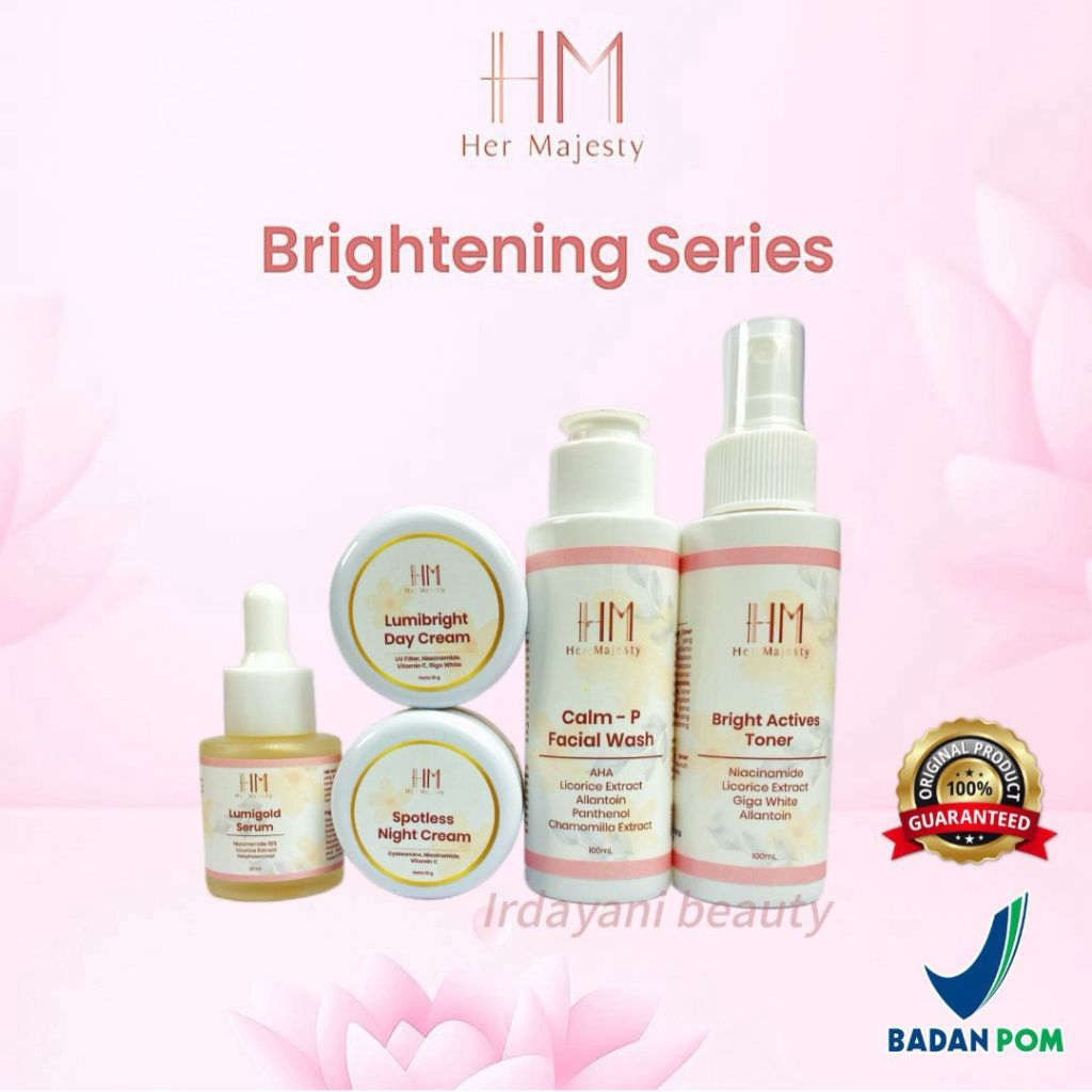 nami beauty care || SET Brightening Series HM Her Majesty: Glow Pure Facial Wash, LumiGlow Brighteni