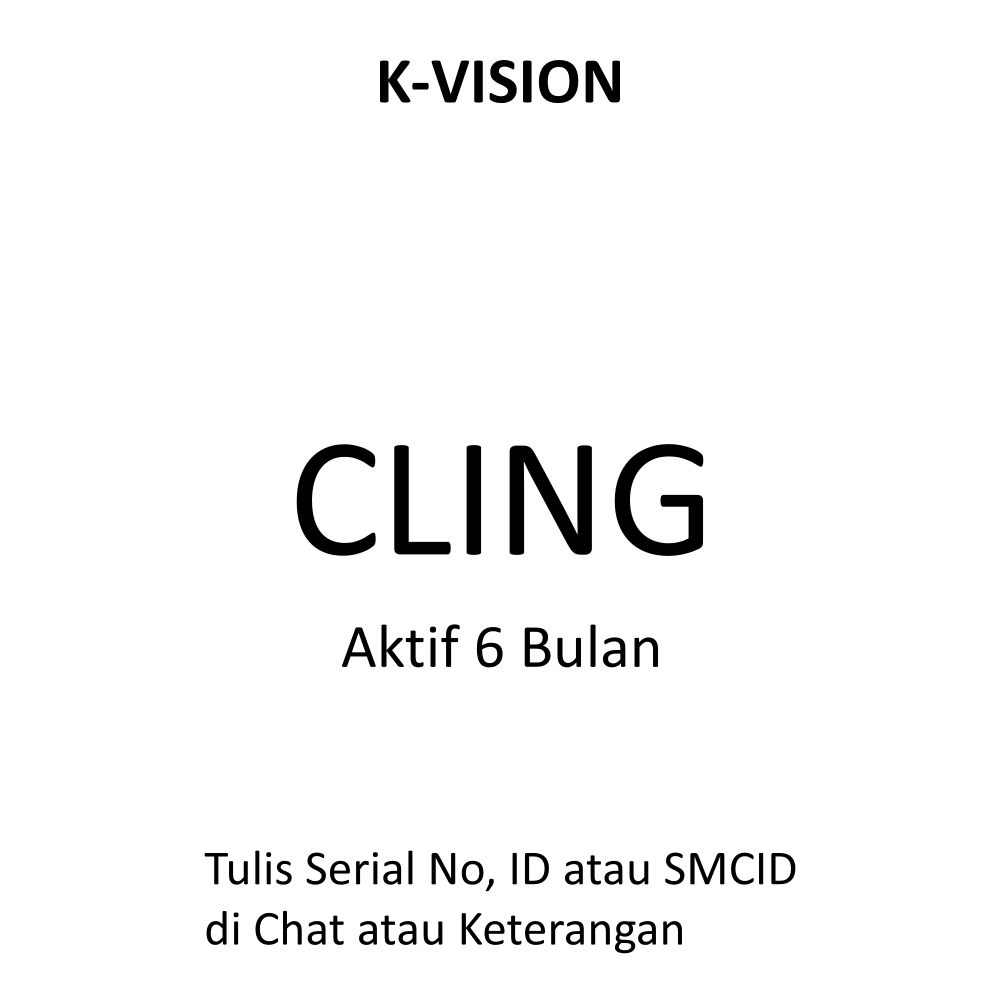 K-VISION PAKET CLING 6 BULAN