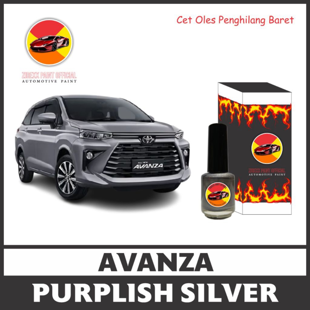 CAT OLES PENGHILANG BARET MOBIL TOYOTA AVANZA G NEW PURPLISH SILVER