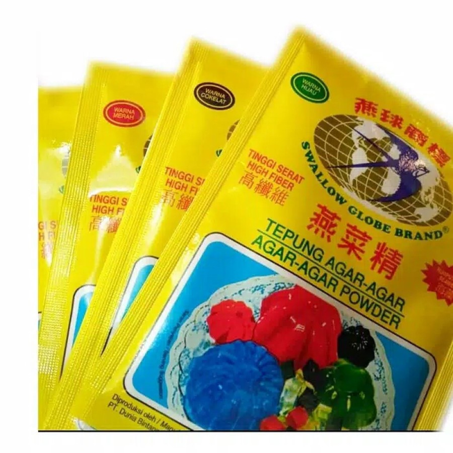 

[PROMO GROSIR] Swallow Globe Agar Aneka Rasa Jelly Tepung Powder Warna Jeli