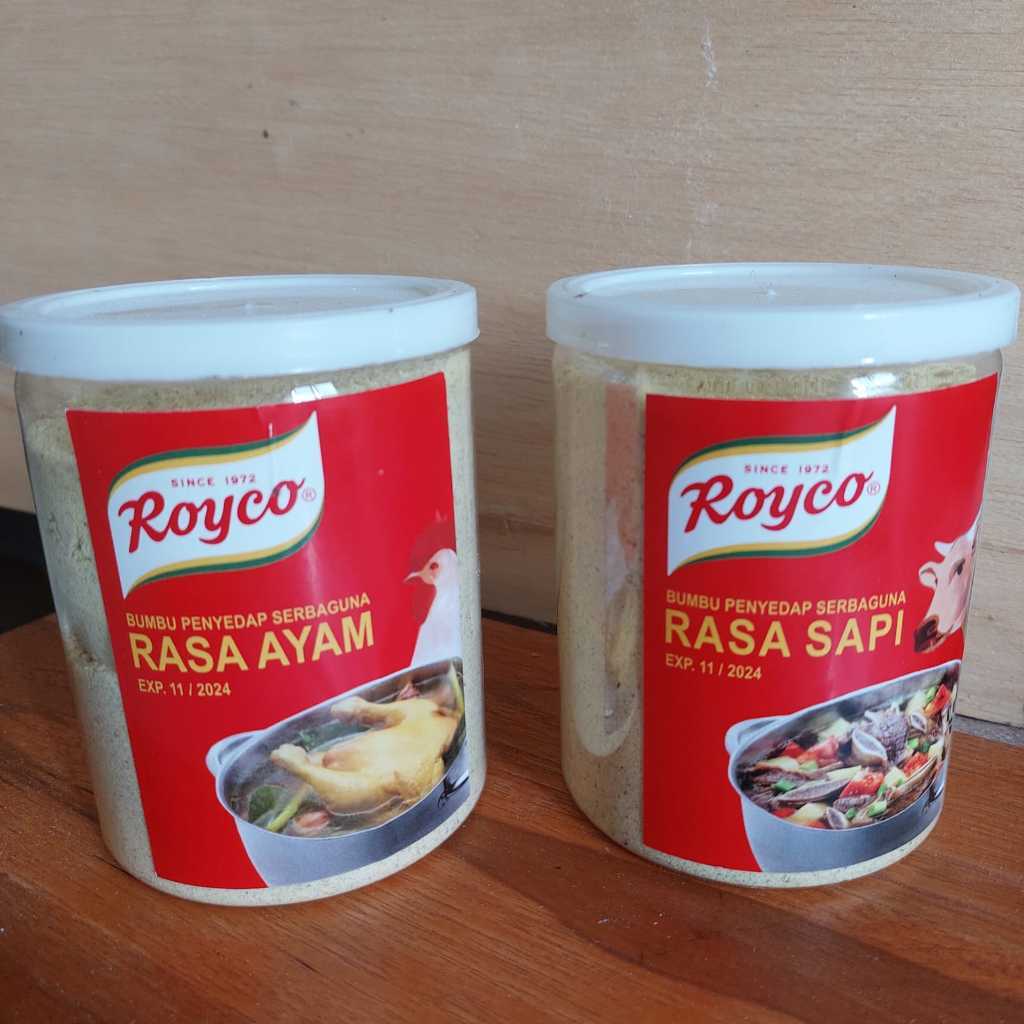 

Penyedap Kaldu Kemasan Toples Ukuran 500gram Roy&co Curah