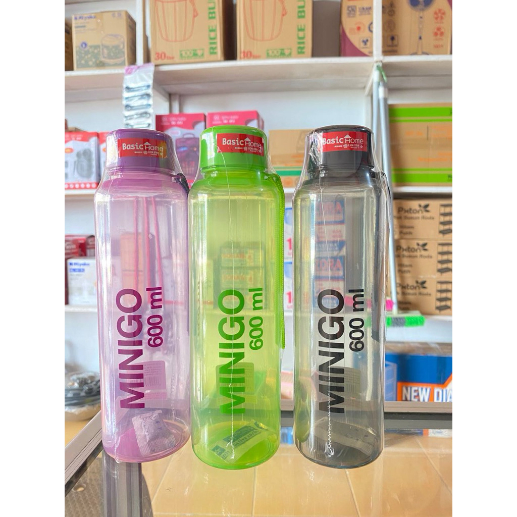 BOTOL MINUM MINIGO 600ML / BOTOL MINUM MURAH / BOTOL MINUM 600ML / TUMBLER MINUM PL
