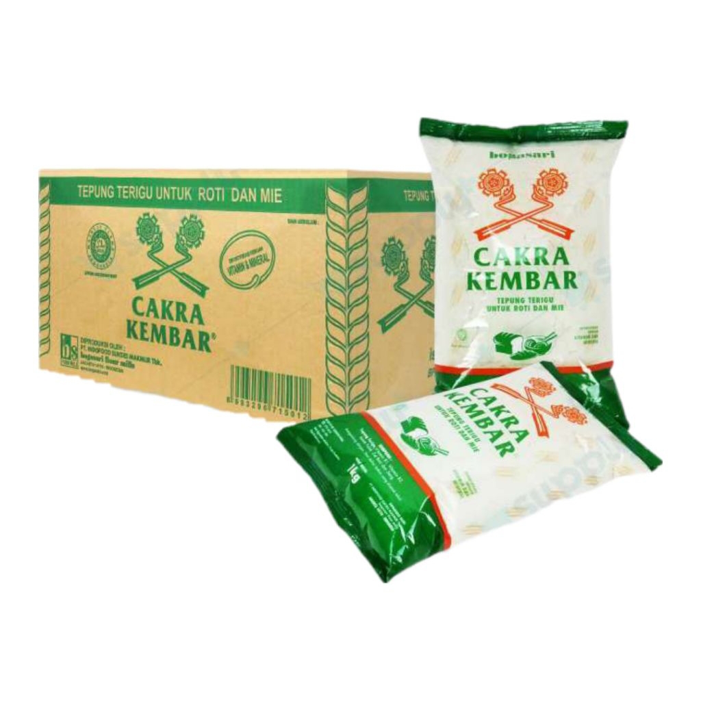 

Cakra Kembar Tepung Terigu Untuk Roti & Mie (1 dus/12 pcs)