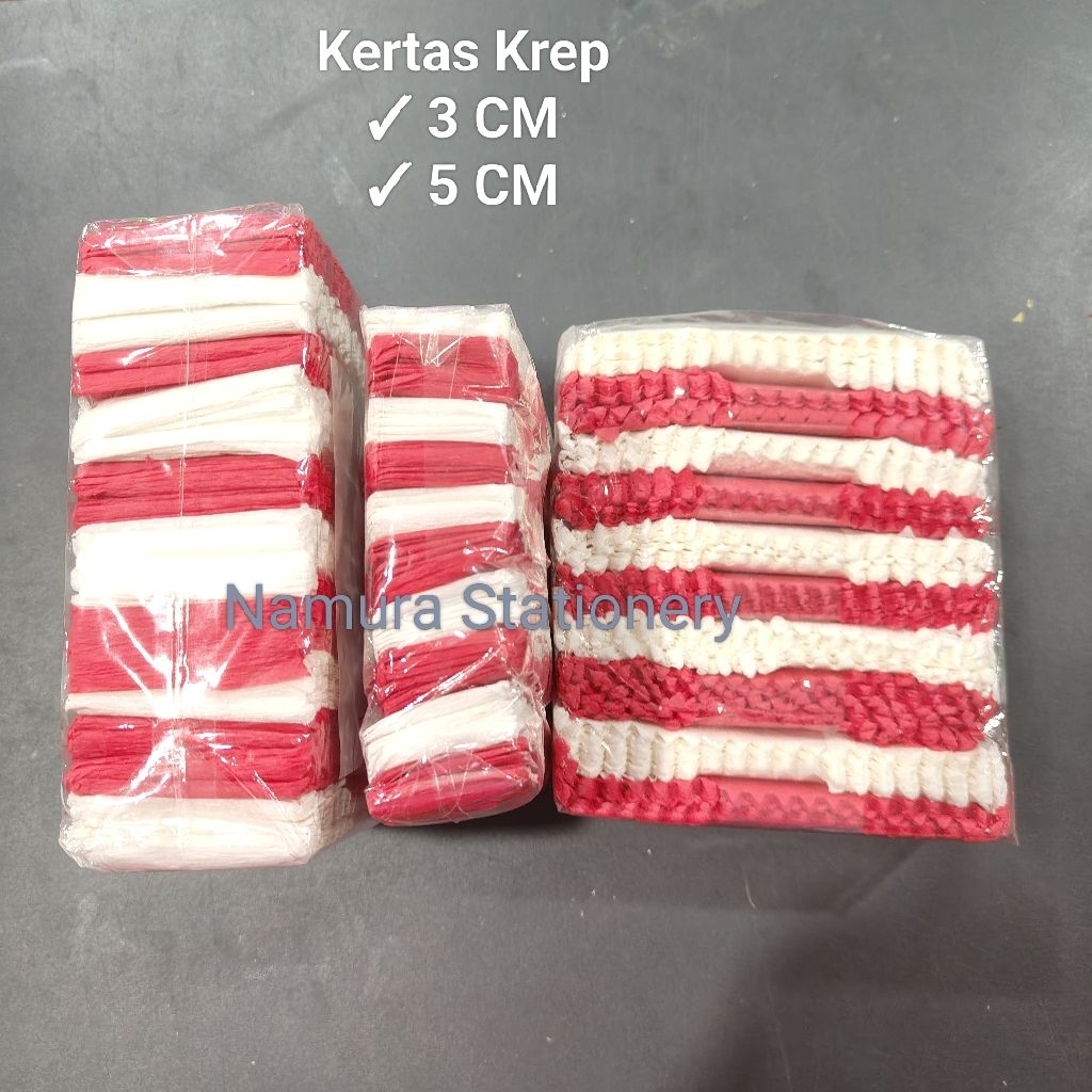 

1 Pak Kertas Krep Merah Putih isi 10 Bungkus