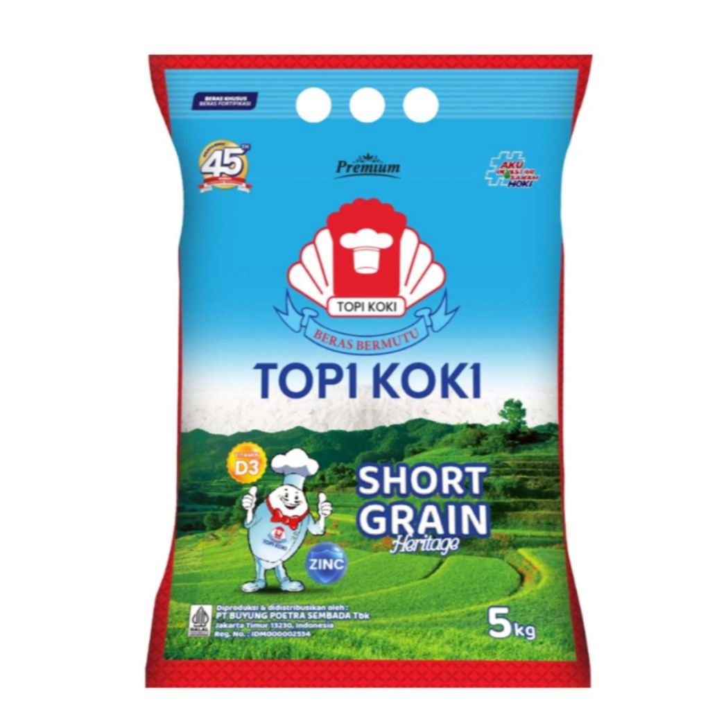 

Topi Koki Beras Bulir Pendek Heritage 5 kg