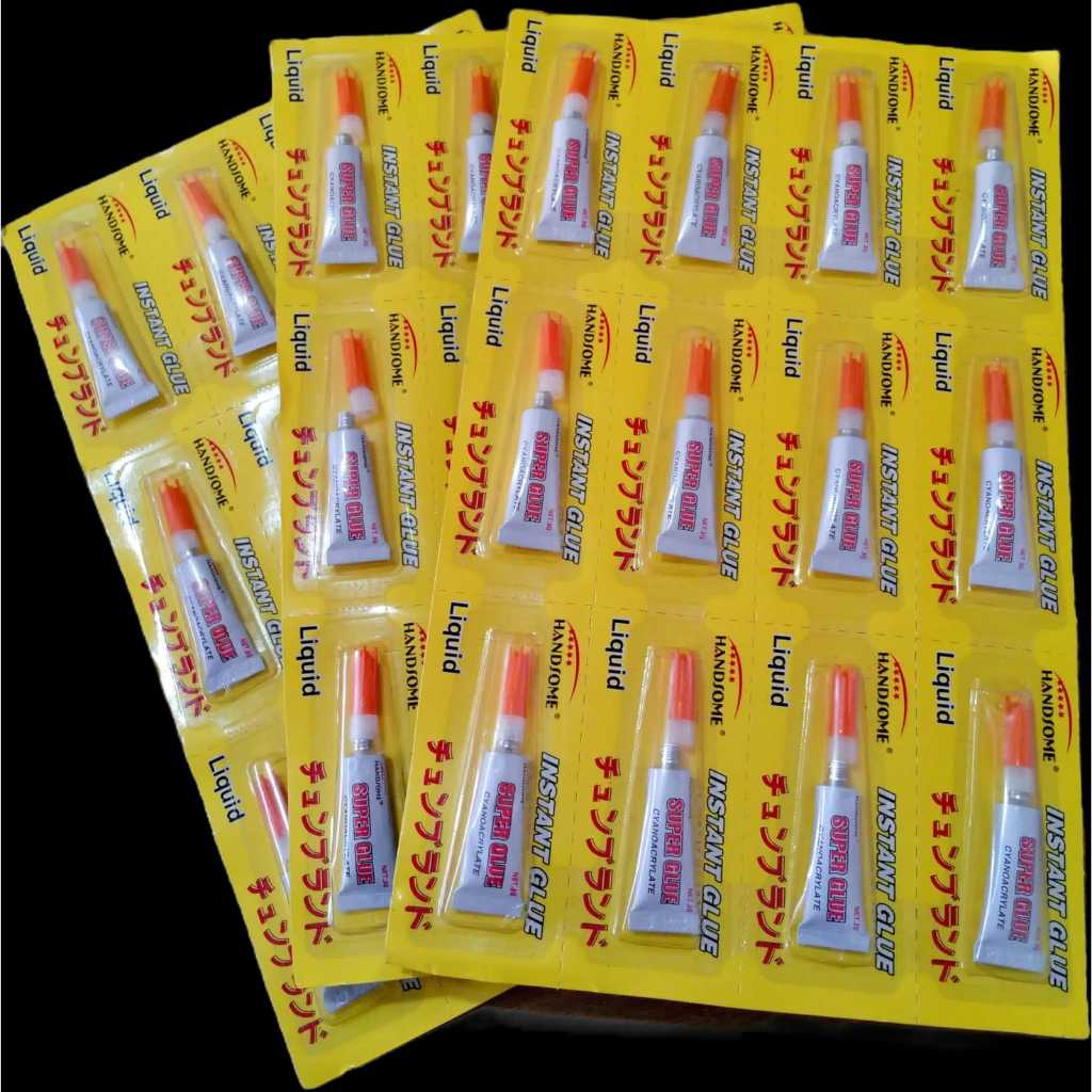 

LEM INSTAND GLUE HANDSOME /Per Renceng isi 12 Pcs