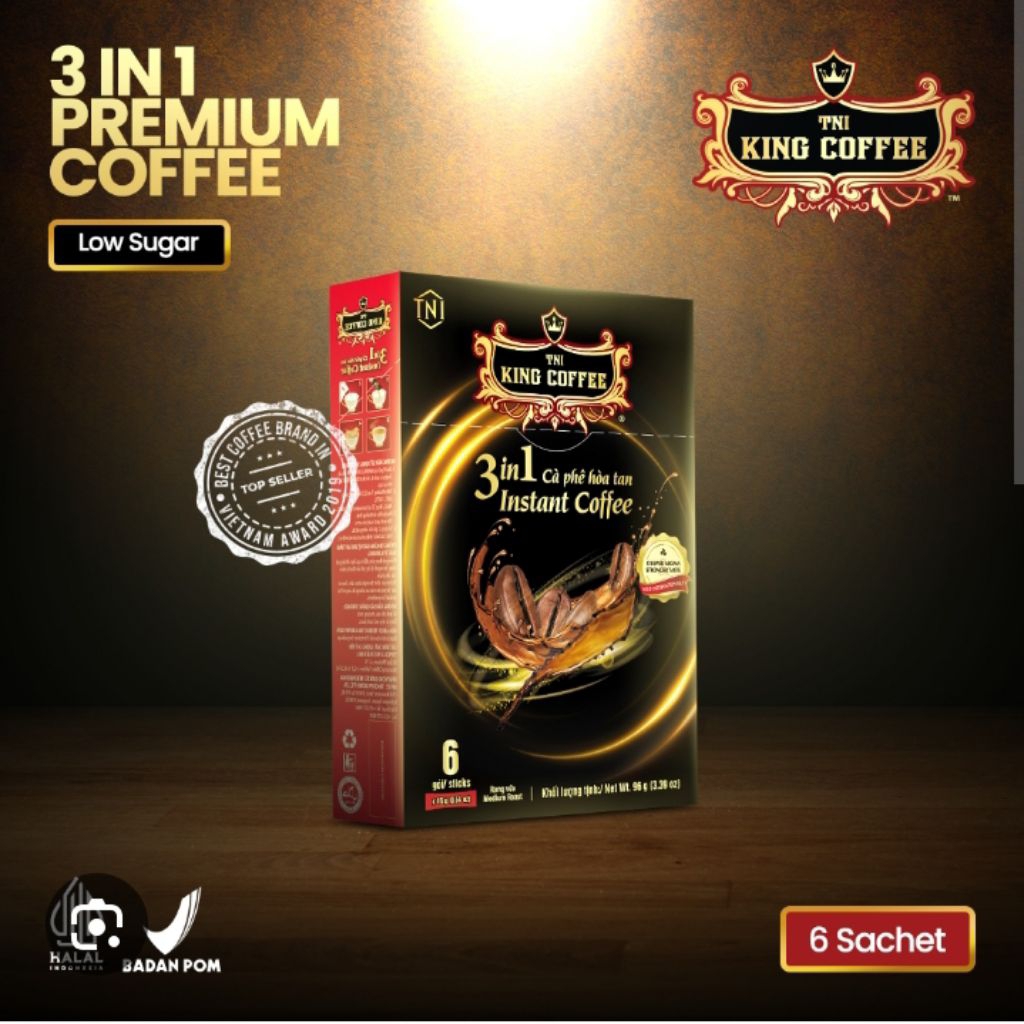 

TNI King Coffee Vietnam 3in1 isi 6