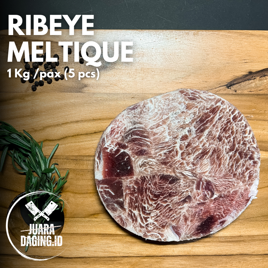 

[ Juara Daging ] Ribeye Meltique 1 Kg | Kualitas Premium Isi 5 Potong | Daging Meltique | Steak Cut Meltique