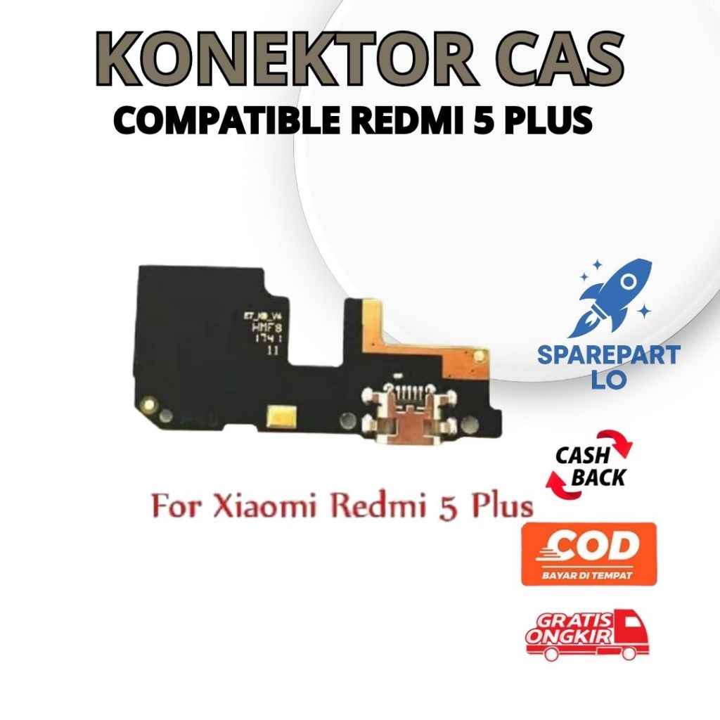 KONEKTOR CAS REDMI 5 PLUS - KONEKTOR CHARGER HP XIAOMI REDMI 5 PLUS