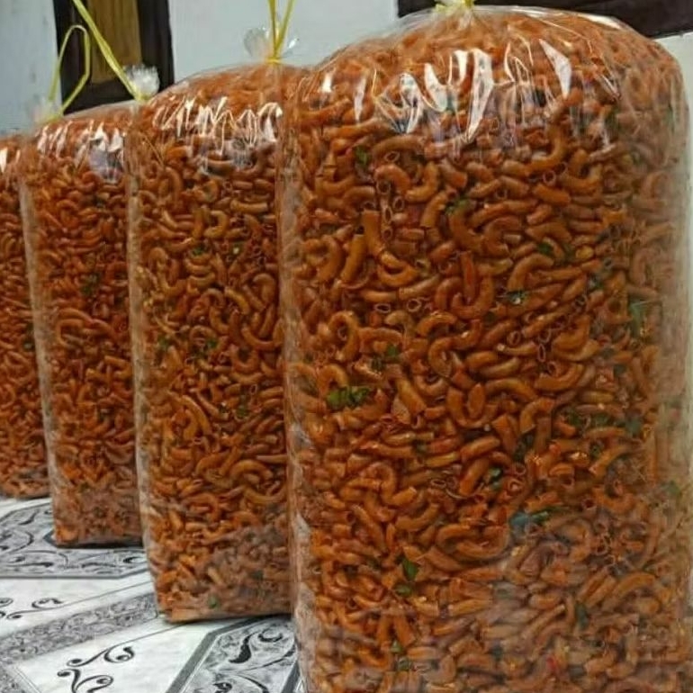 

Makaroni Cikruh Bantet Pedas & Extra Pedas Kiloan Murah | Snack Pedas Murah Harga Pabrik