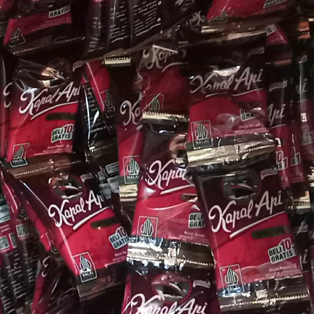 

(DUS) Kopi KAPAL API Mini Kopi Tanpa Gula 1 Dus Isi 200 Sachet x 6gr