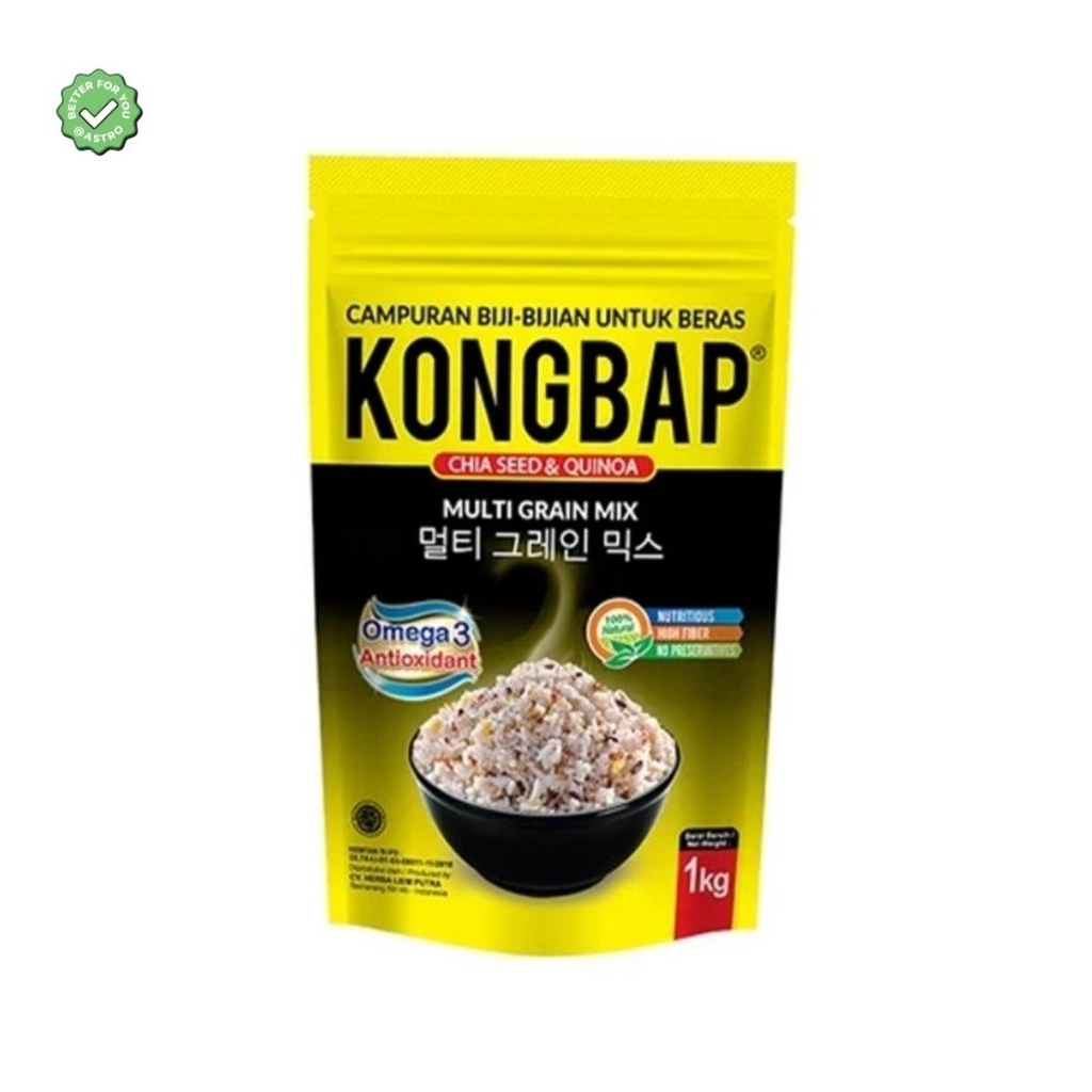 

KONGBAP MULTI GRAIN MIX CHIA SEED QUINNOA 1 KG