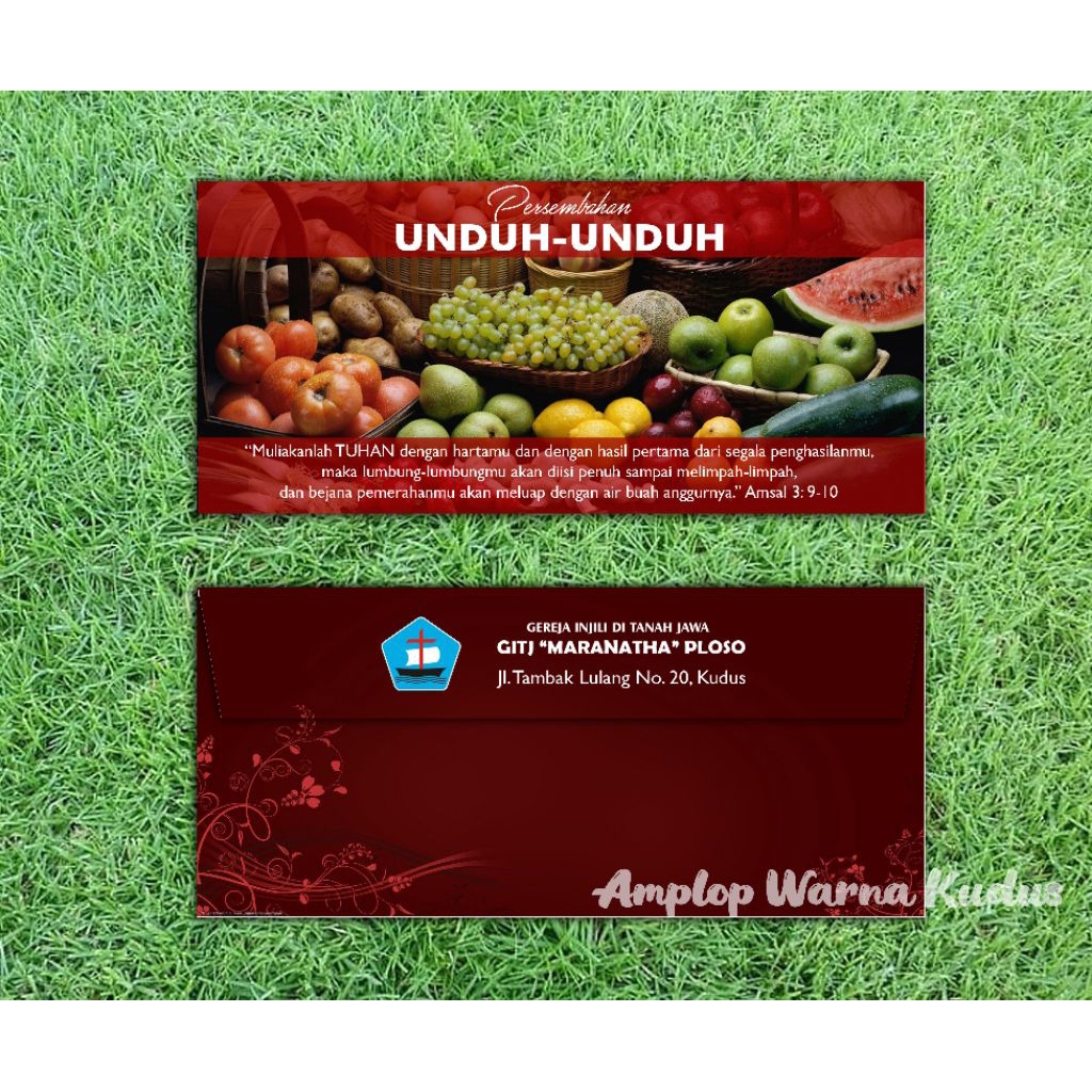 

Amplop Persembahan Berlaminasi 600 lembar