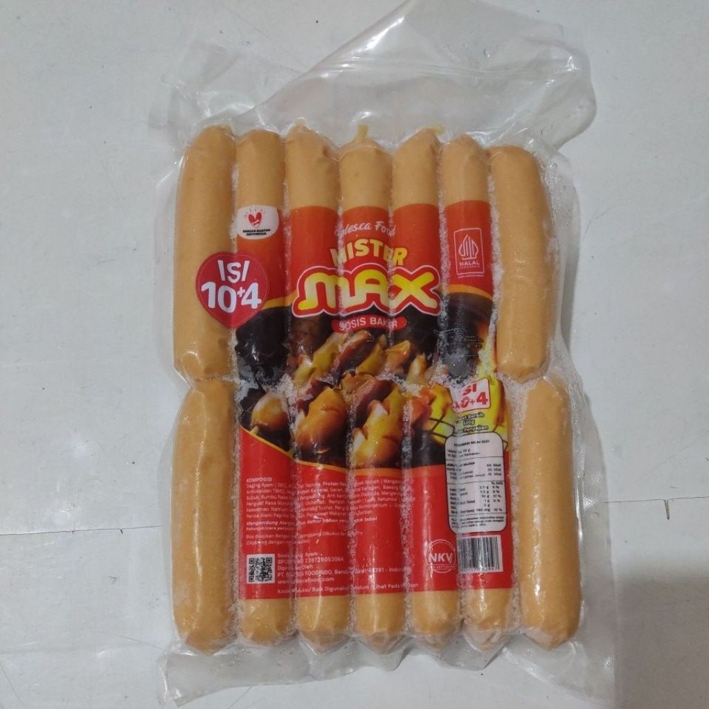 

Mister Max Sosis Bakar Mini isi 10+4 berat 500gr