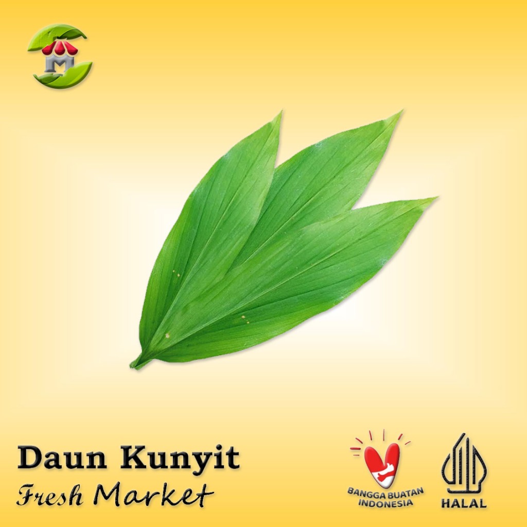 

[JAKBAR] Daun Kunyit Per Pack 5 Lembar