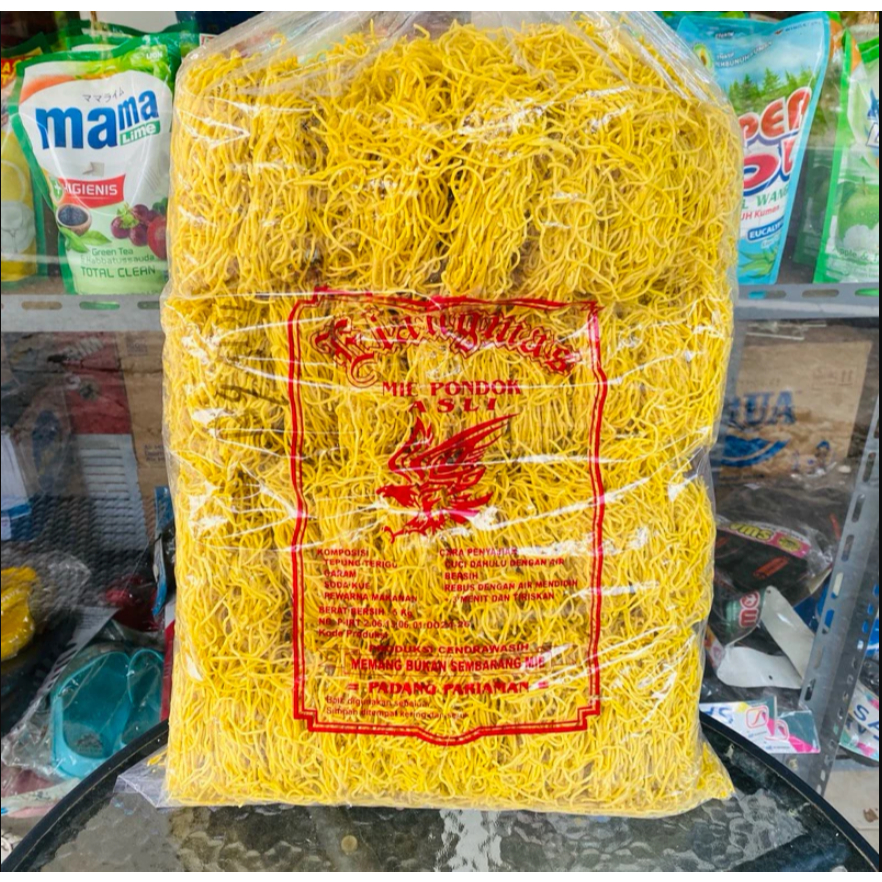 

Mie Kuning Asli Padang Merk Pondok Kemasan 1000 gram Murah & Hemat