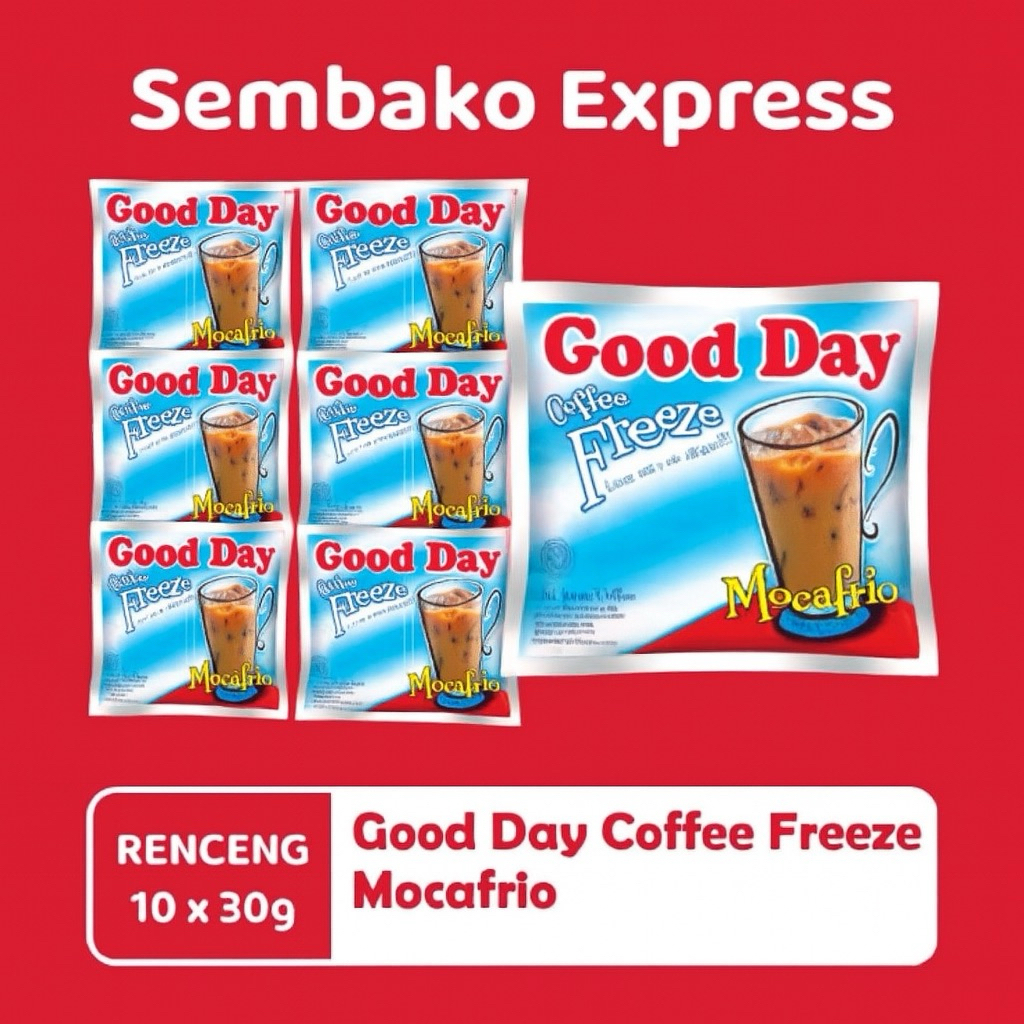 

Good Day Coffee Freeze Mocafrio 10 Sachet x 30g