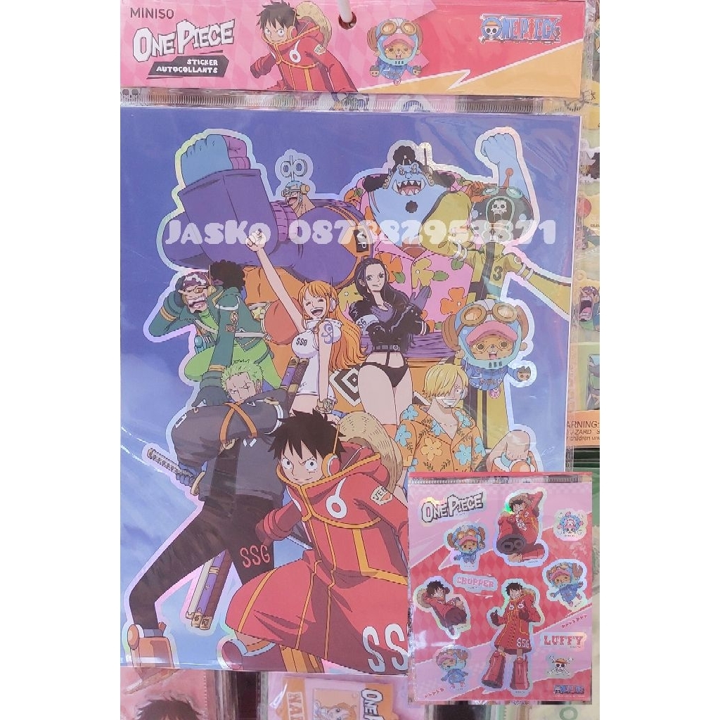 

Sticker Autocollants Miniso x One Piece