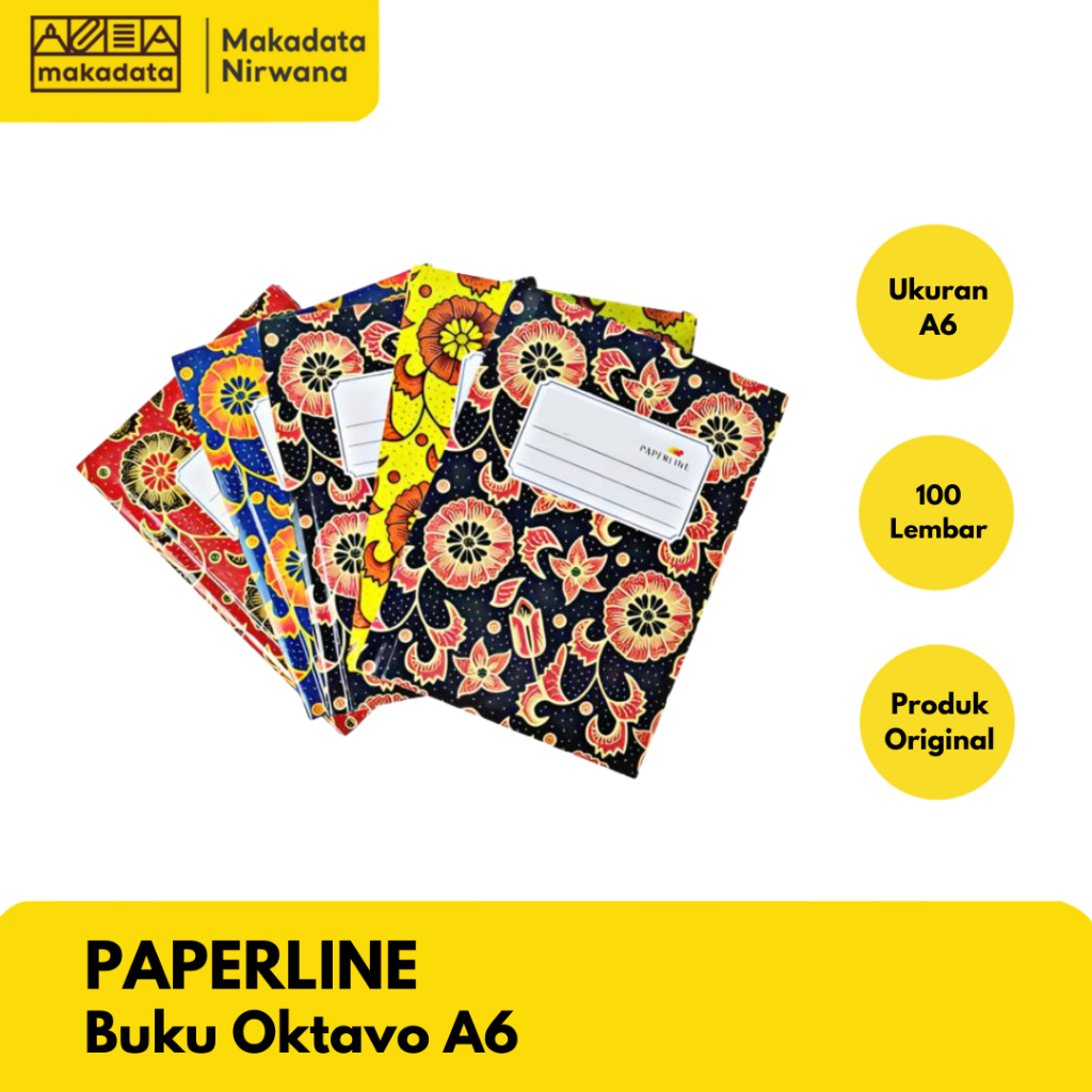 

PAPERLINE BUKU TULIS OCTAVO/OKTAVO A6 ISI 100 LEMBAR (1 PCS)