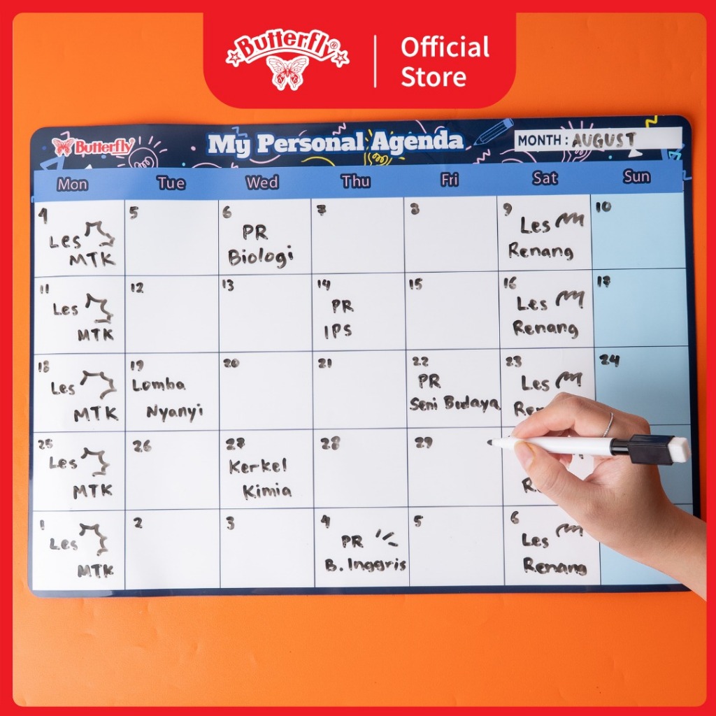 

Butterfly Magnetic Board (Schedule)