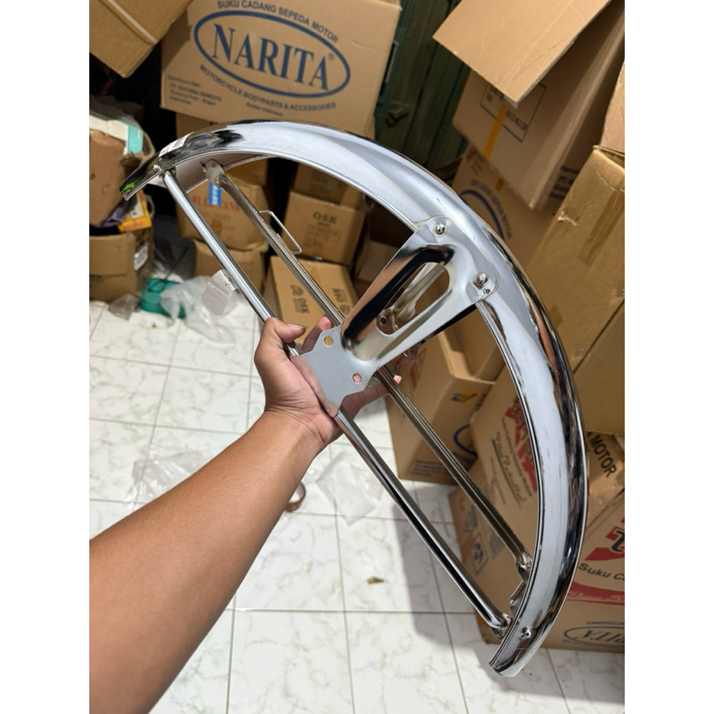 slebor depan honda astra s90z original import crom