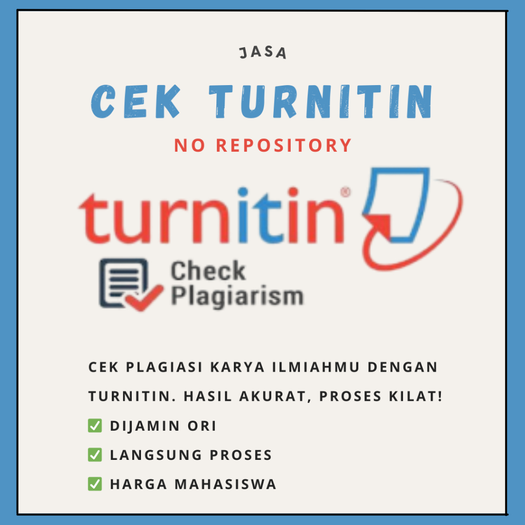 Cek Plagiasi TURNITIN / Similarity Index Turnitin Original