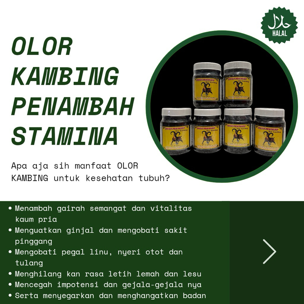 

[TERLARIS] jamu ramuan herbal helbeh olor kambing penambah stamina pria 100%bahan alami tanpa efek samping